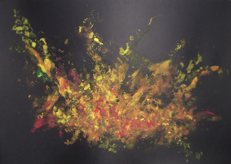 Acuarela "Viaje" de Meres Barreira.